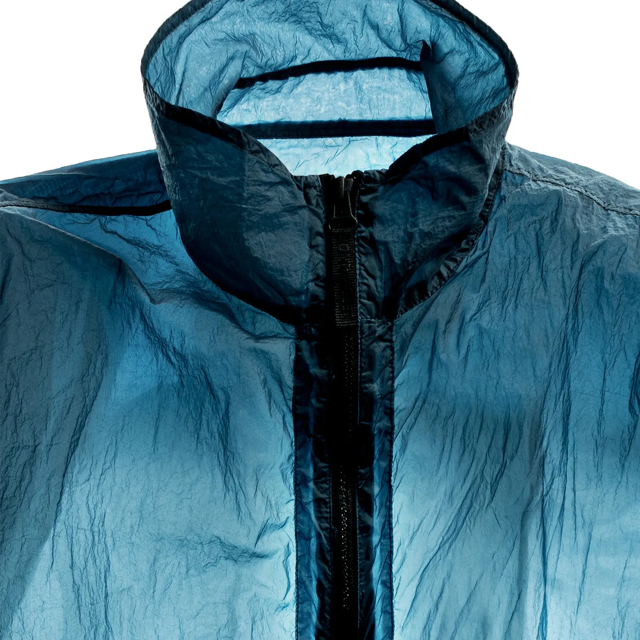 Reinforced Seams Matte Look Left Hand Enna Overshirt Mid Blue