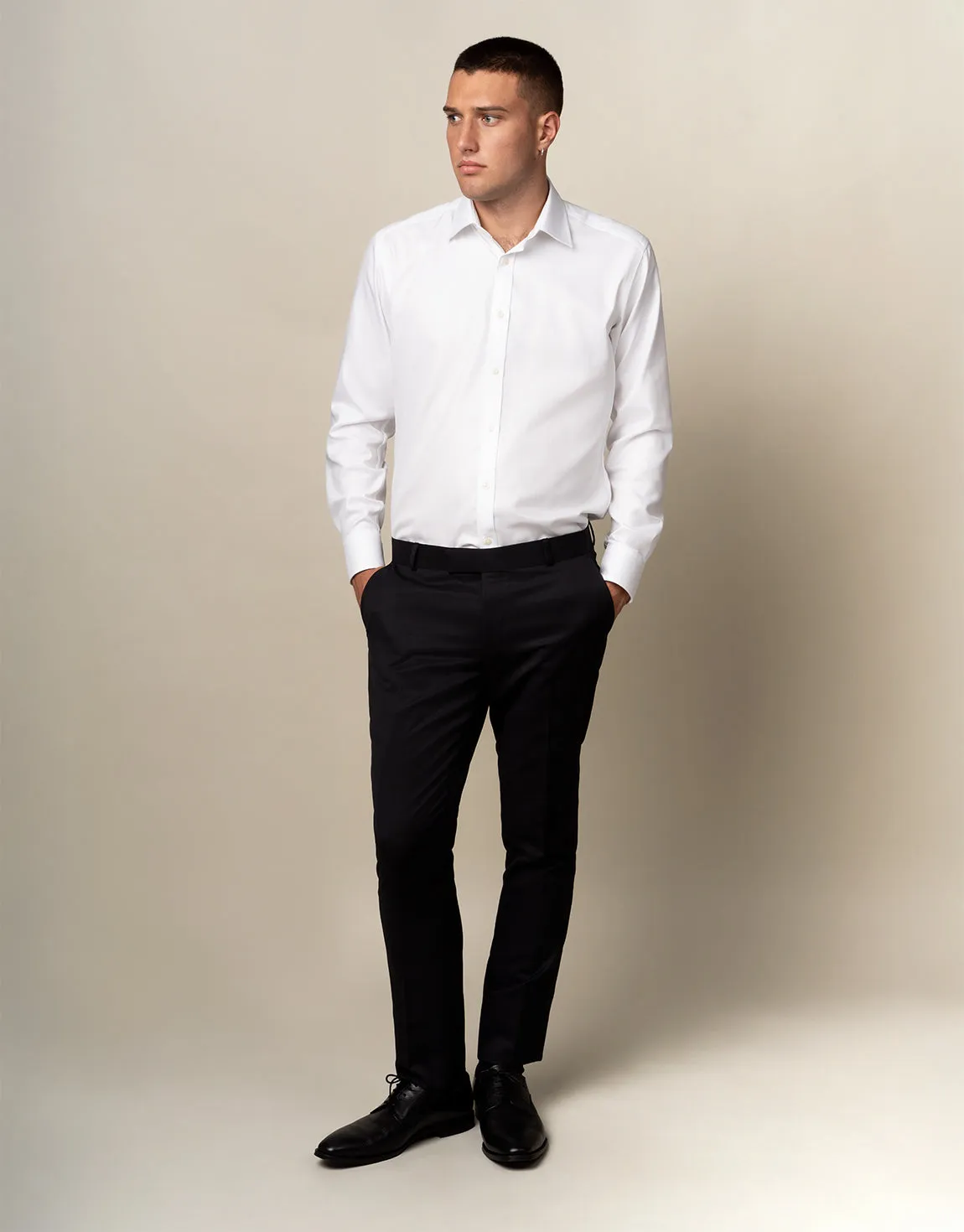 All Around Fit Prince Black Trouser