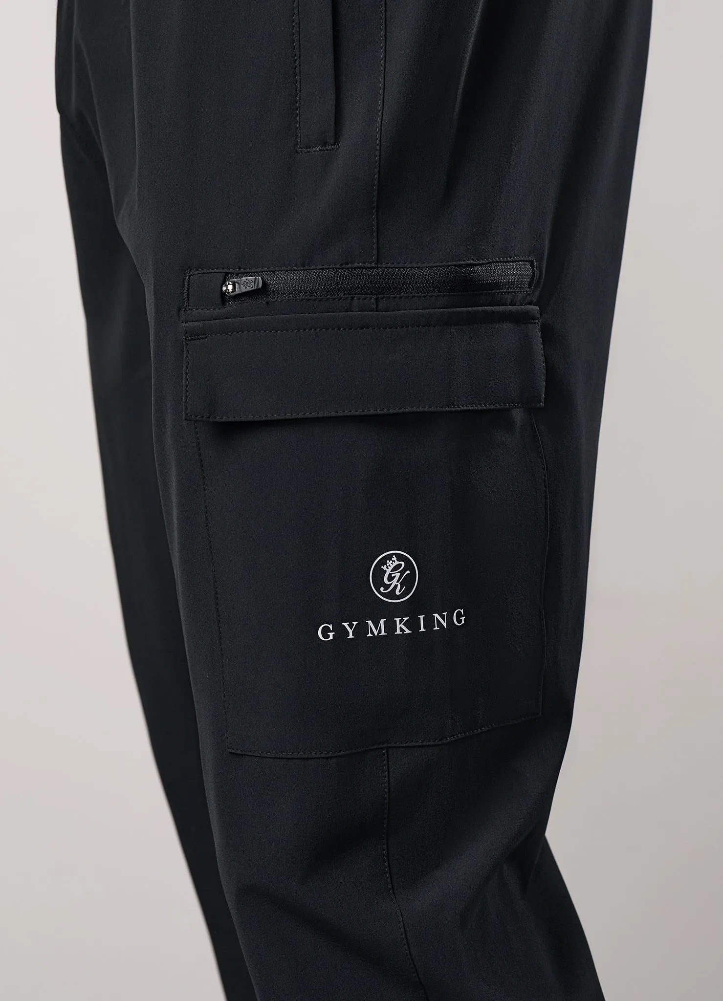 All Time Use Slim Look Gym King Pro Woven Cargo - Black