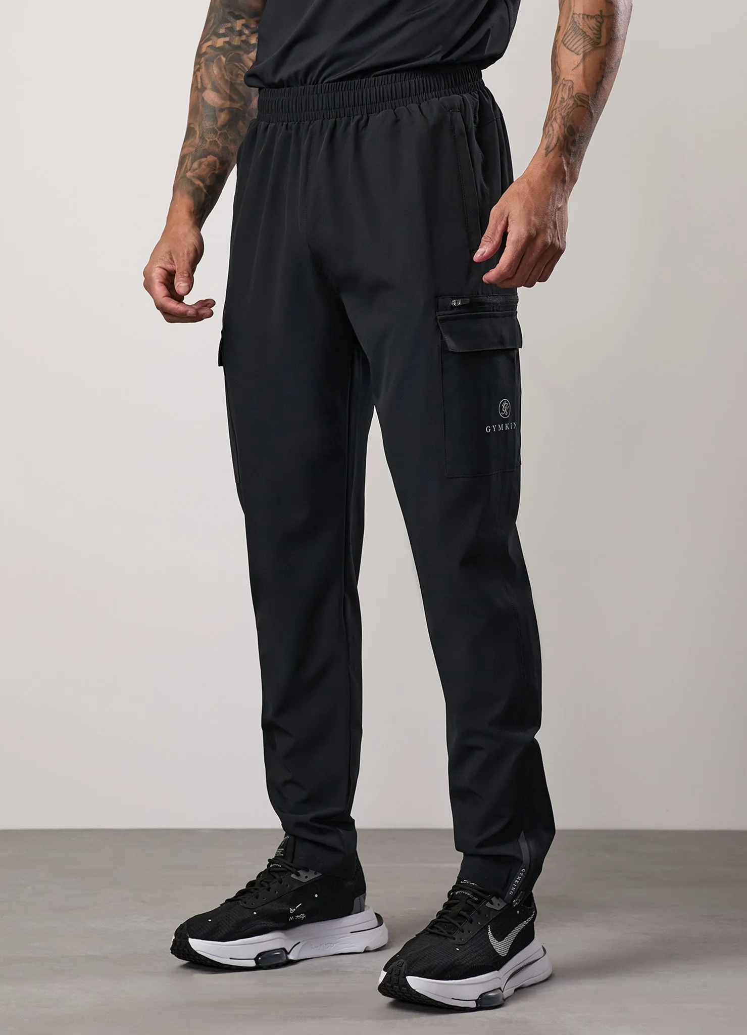 Gym King Pro Woven Cargo - Black Smooth Finish Comfortable Design