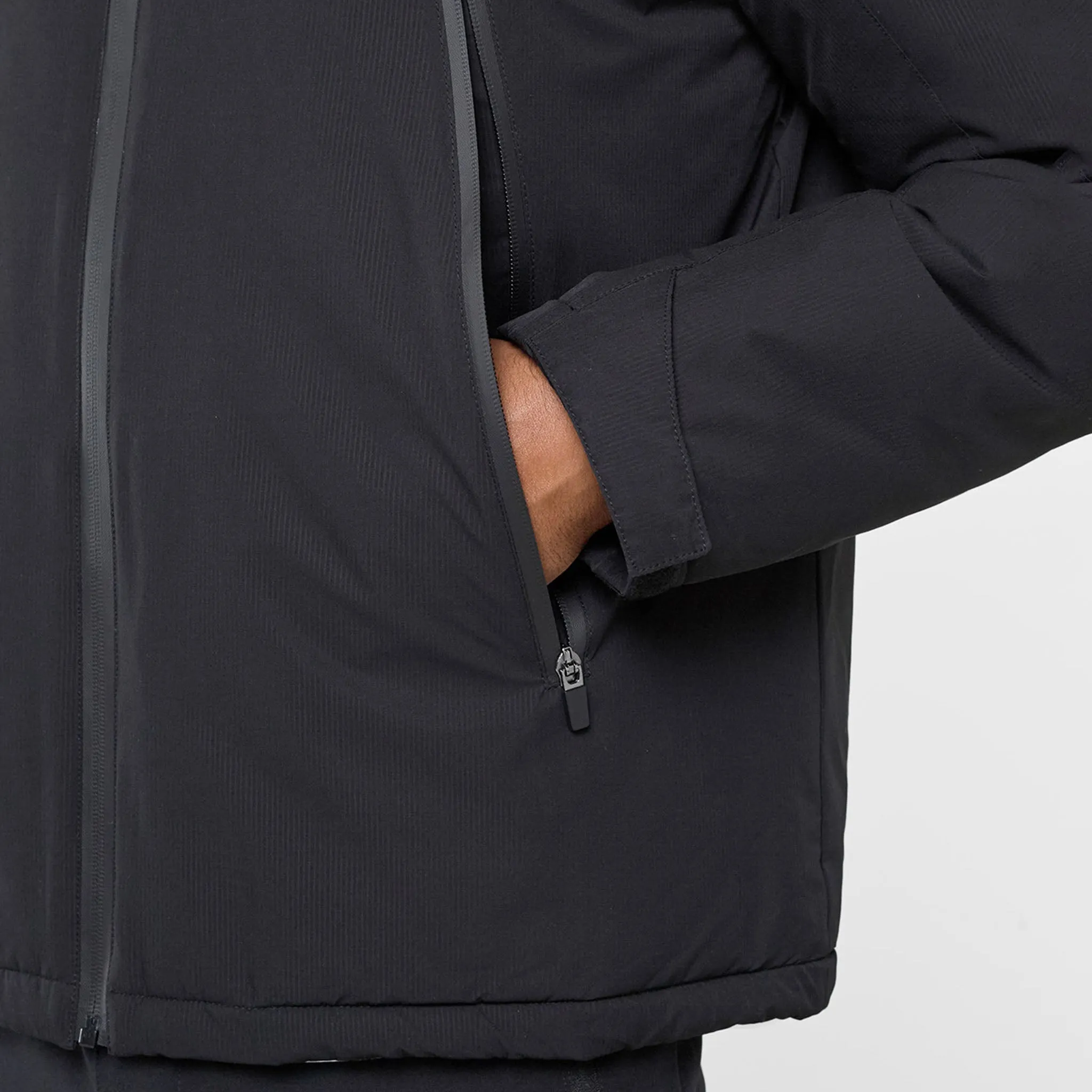 VentilatedPanels Durable Fabric Alpine Jacket | Black