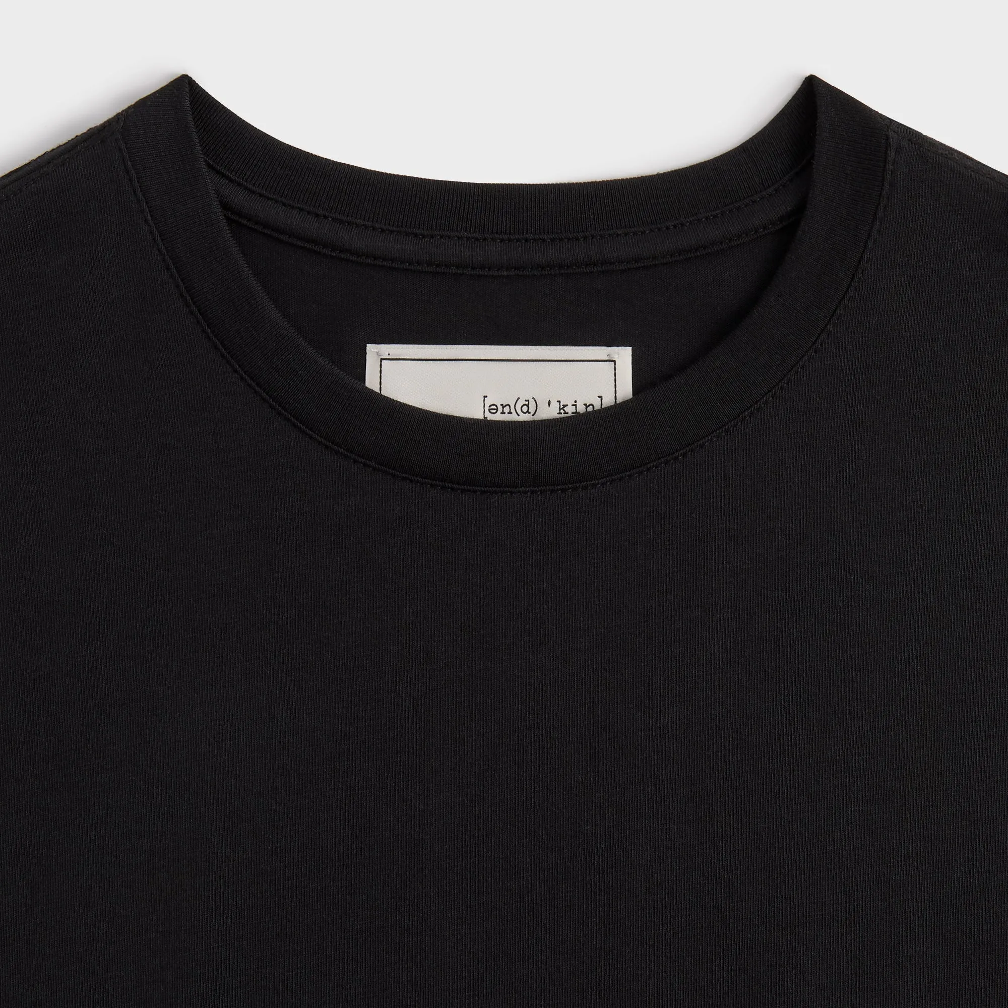Easy Layering Simple Layer &Kin Pima Jersey Short Sleeve Heathrow Tee - Black