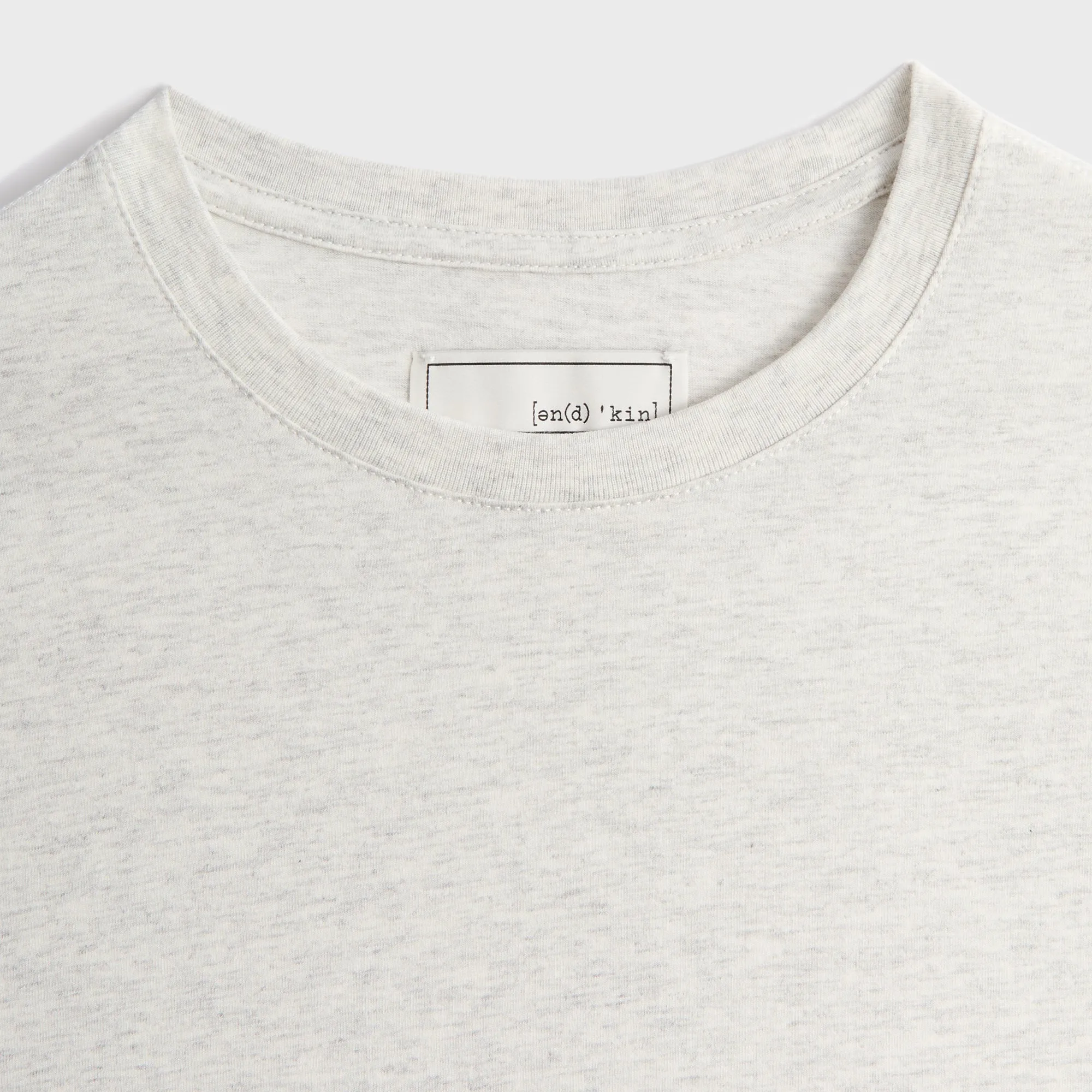 &Kin Pima Jersey Short Sleeve Heathrow Tee - Light Heather Grey Versatile Look