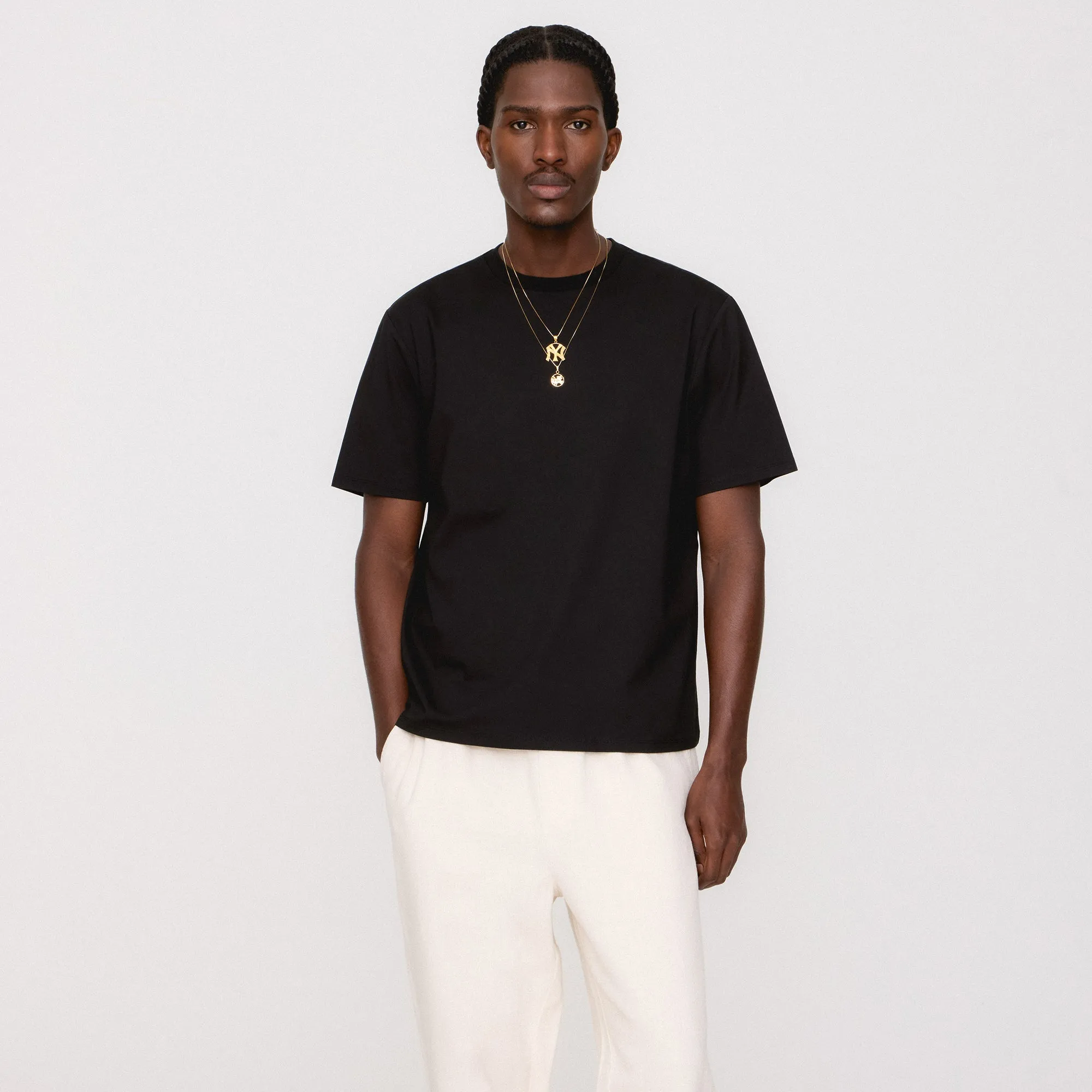 ReinforcedHems &Kin Short Sleeve Darin Tee - Black