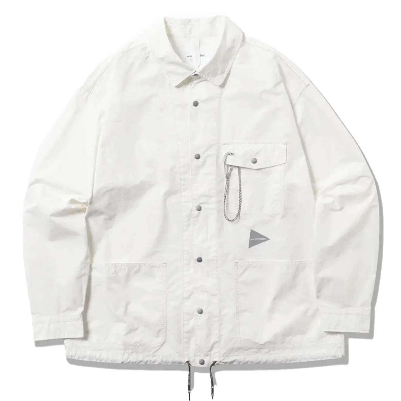 Tagless Design Earthy Hue And Wander Cordura Cotton Rip Shirt Jacket White