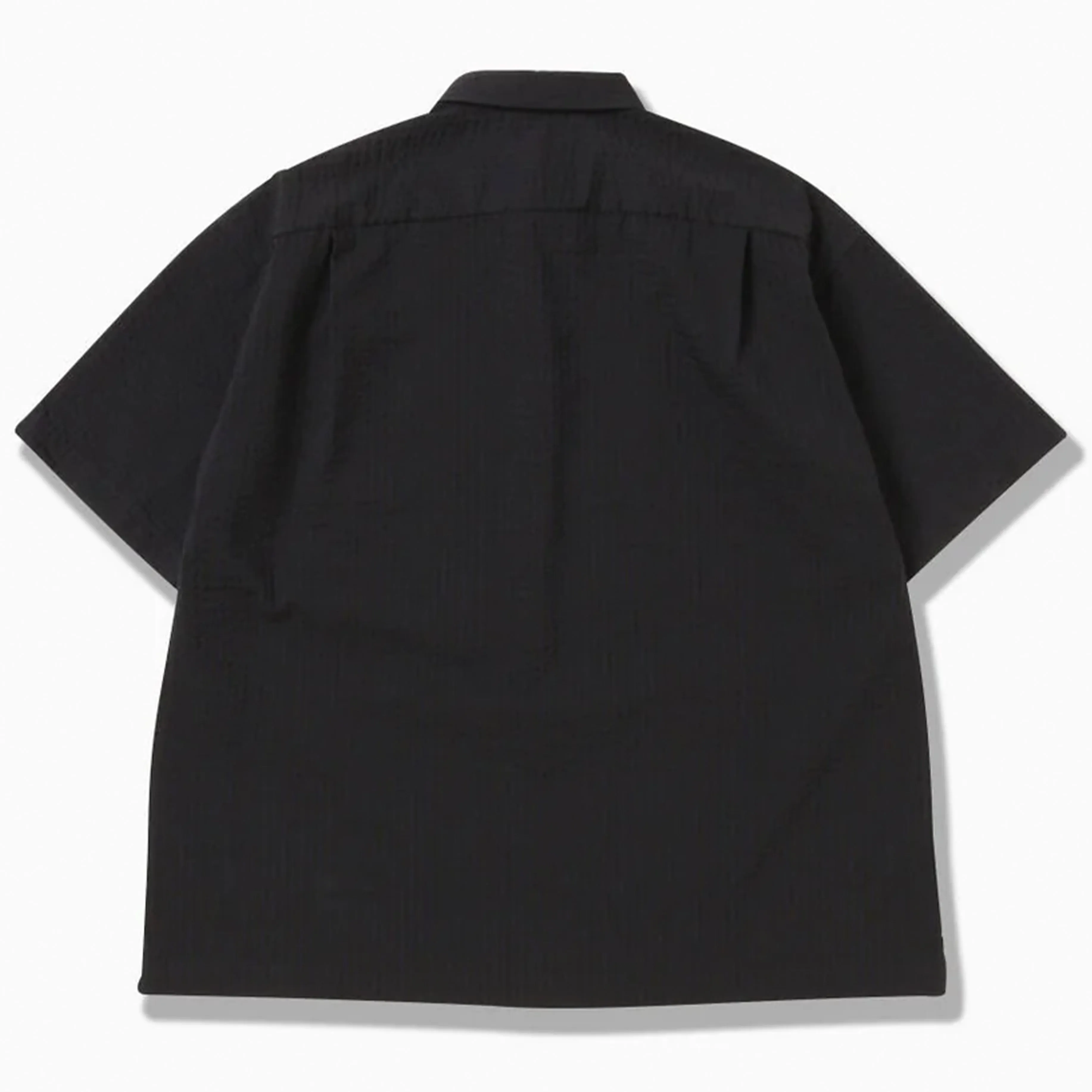 Minimalist Fit Edgy style And Wander Dry Soft Seersucker S/S Shirt Navy