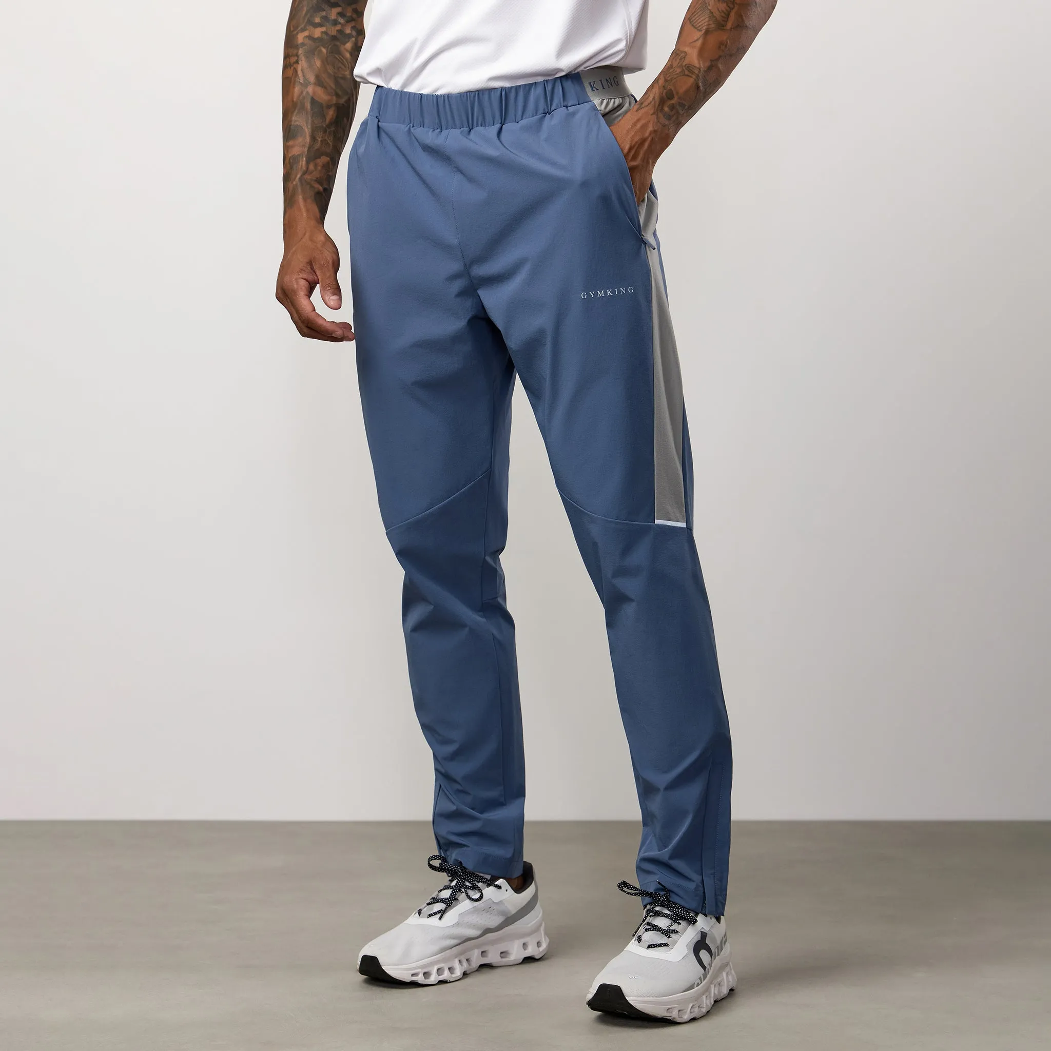 All terrain Gym King Endurance Woven Pant - Deep Sea Blue/Urban Grey