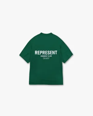 Everyday Essential Versatile Layering Piece Represent Owners Club T-Shirt - Racing Green