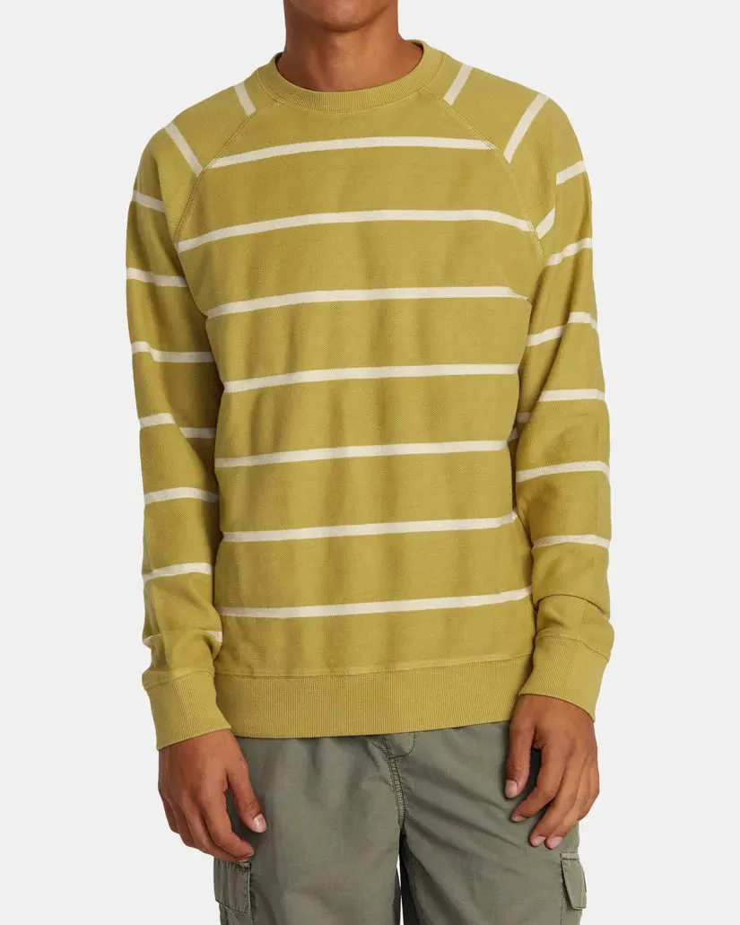 Daily Staple Versatile Look RVCA Mens Sweatshirt Vacancy Crew Neck Pullover