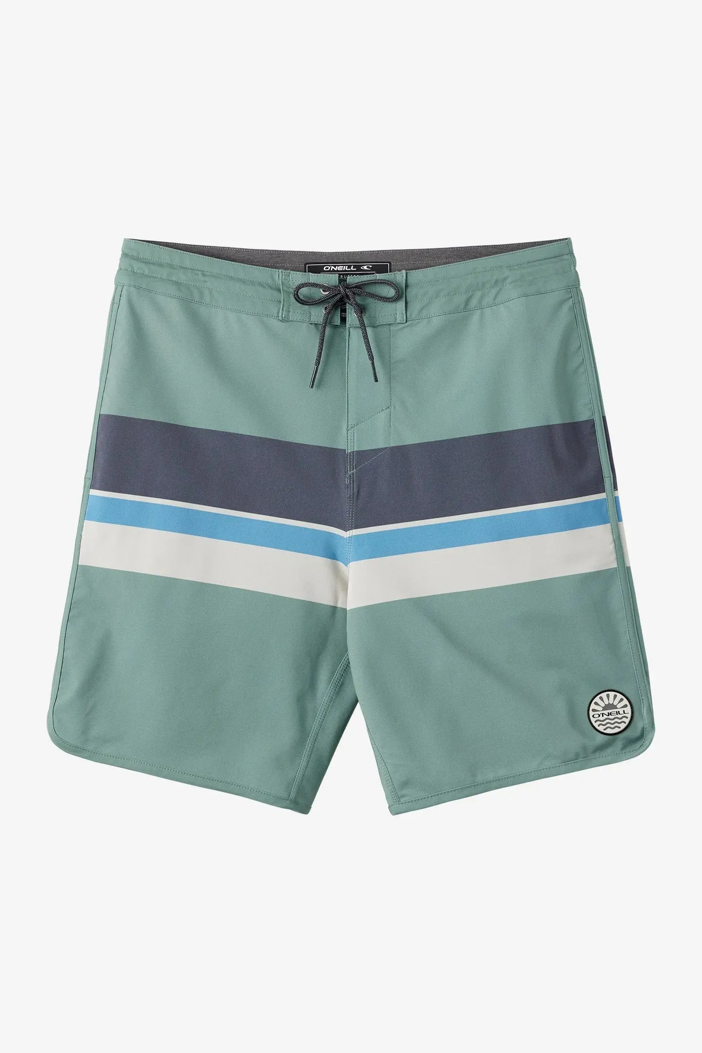 Oneill Mens Boardshorts Cruzer Stripe Scallop 18" Multi Pocket Functionality Trendy Mood