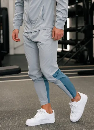 Gym King Debossed Camo Woven Jogger - Cloudy Grey/Lake Blue DurableConstruction Sport Wear Fit