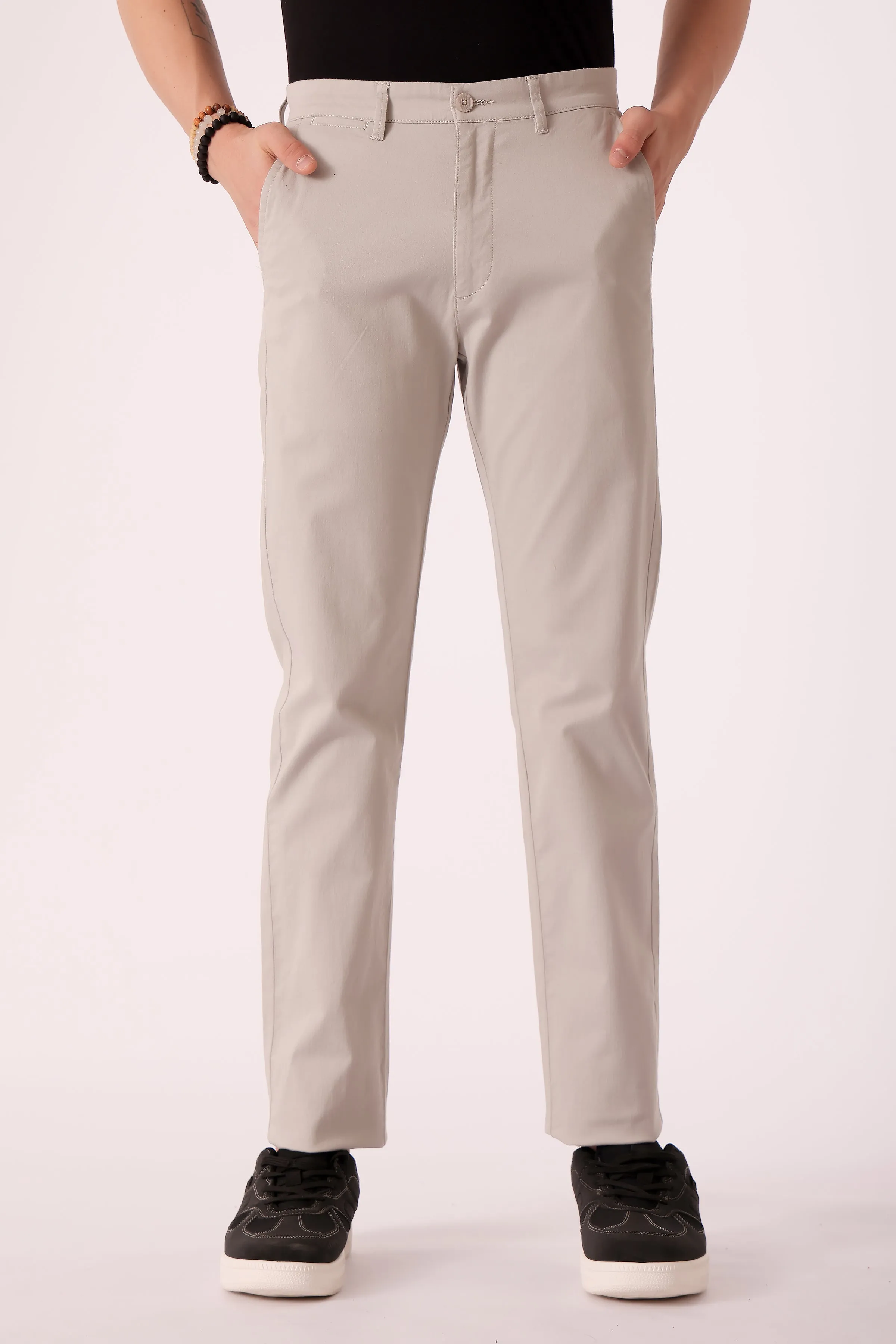 Men's Cotton stretch Slim Fit Chinos Soft Material Minimalist Design