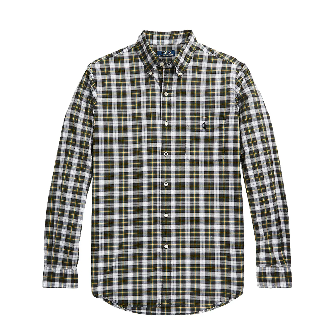 Polo Ralph Lauren Custom Fit Check Shirt Navy / Green Multi Breathable back panel tall size