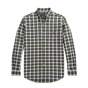 Polo Ralph Lauren Custom Fit Check Shirt Navy / Green Multi Anti Cling Fabric Unisex Choice