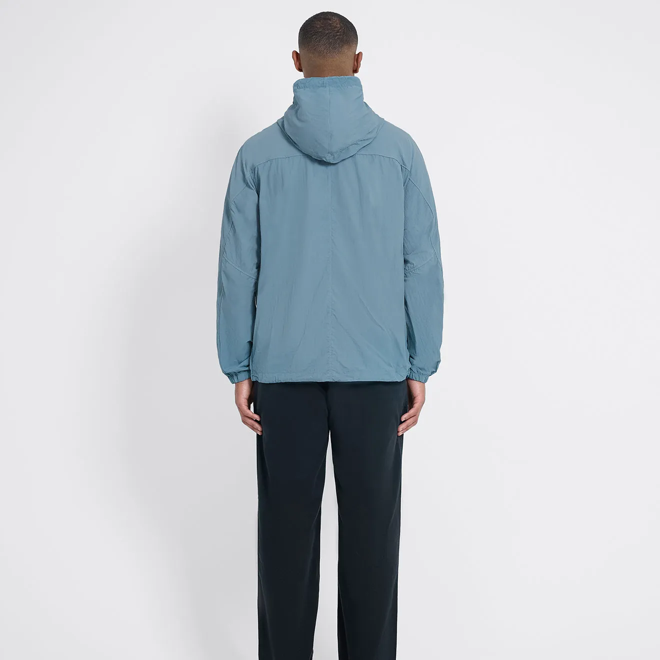 Microfiber texture Left Hand Adda Smock Mid Blue