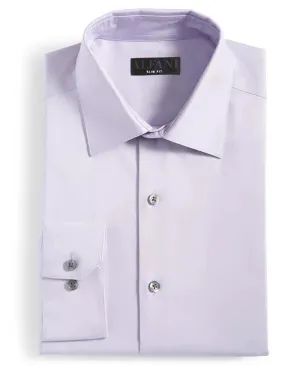 Alfani Dress Shirt Men's  Lilac Whisper Slim-Fit Button-Up FTS291 Matte Finish Designer Look