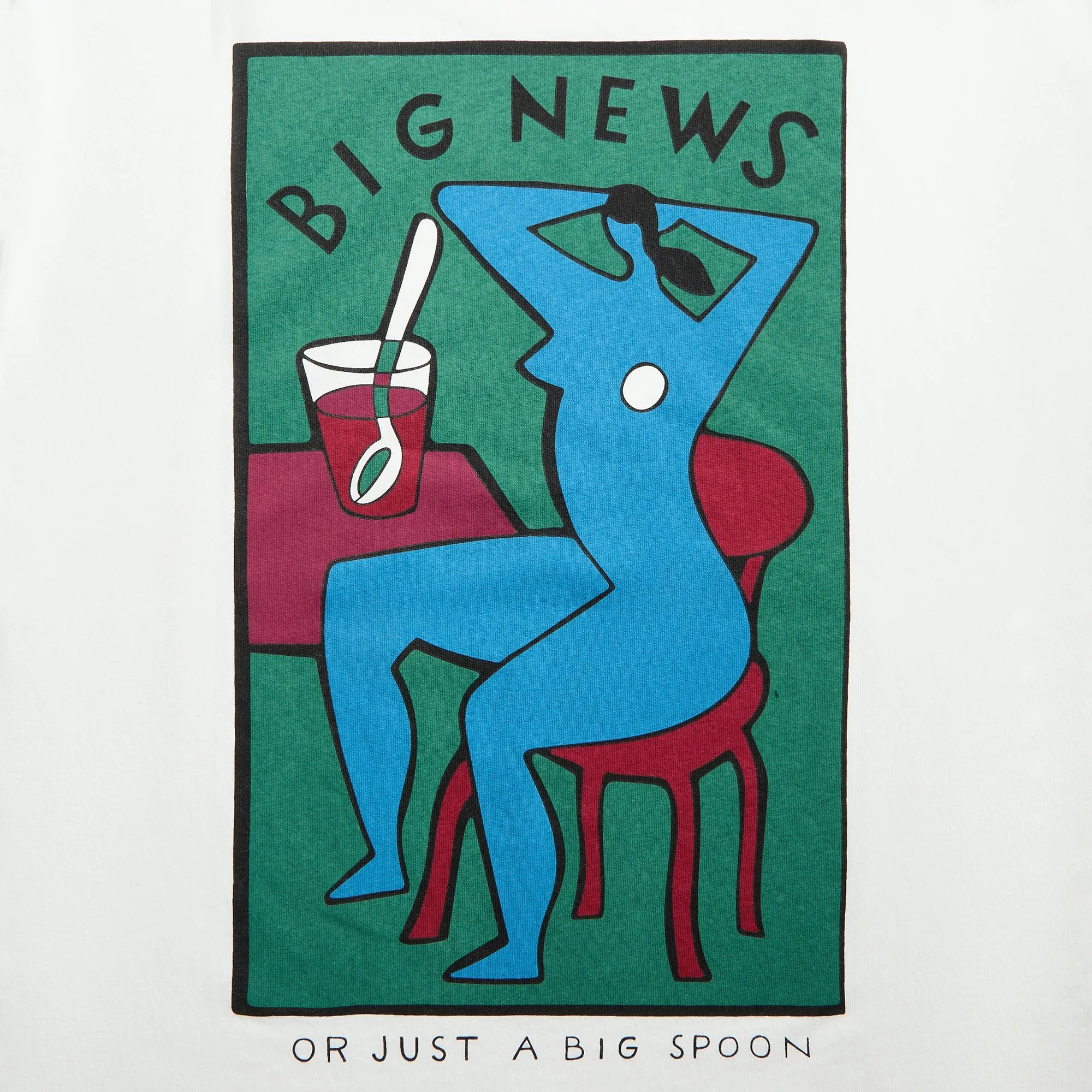 Fashionable Look by Parra Big News Tee - White