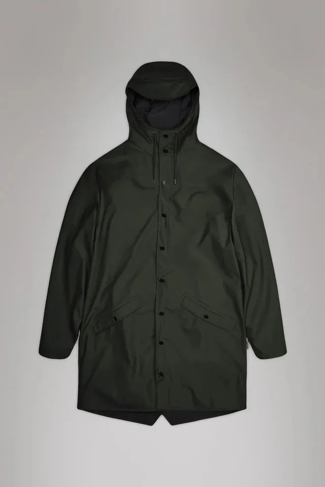 Waist String Rains Long Jacket W3 Green