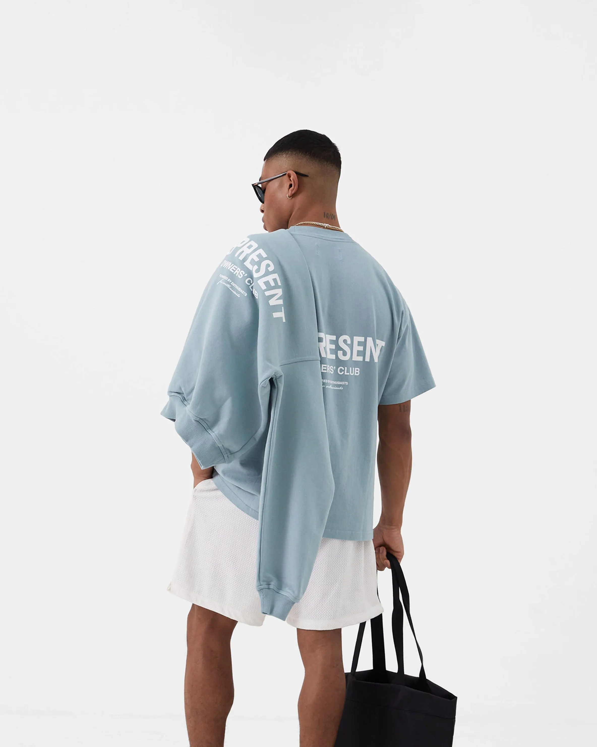 Represent Owners Club T-Shirt - Powder Blue Cool Layer Wear