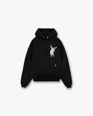 Archangel Initial Hoodie - Jet Black product swimming suitable buoyancy
