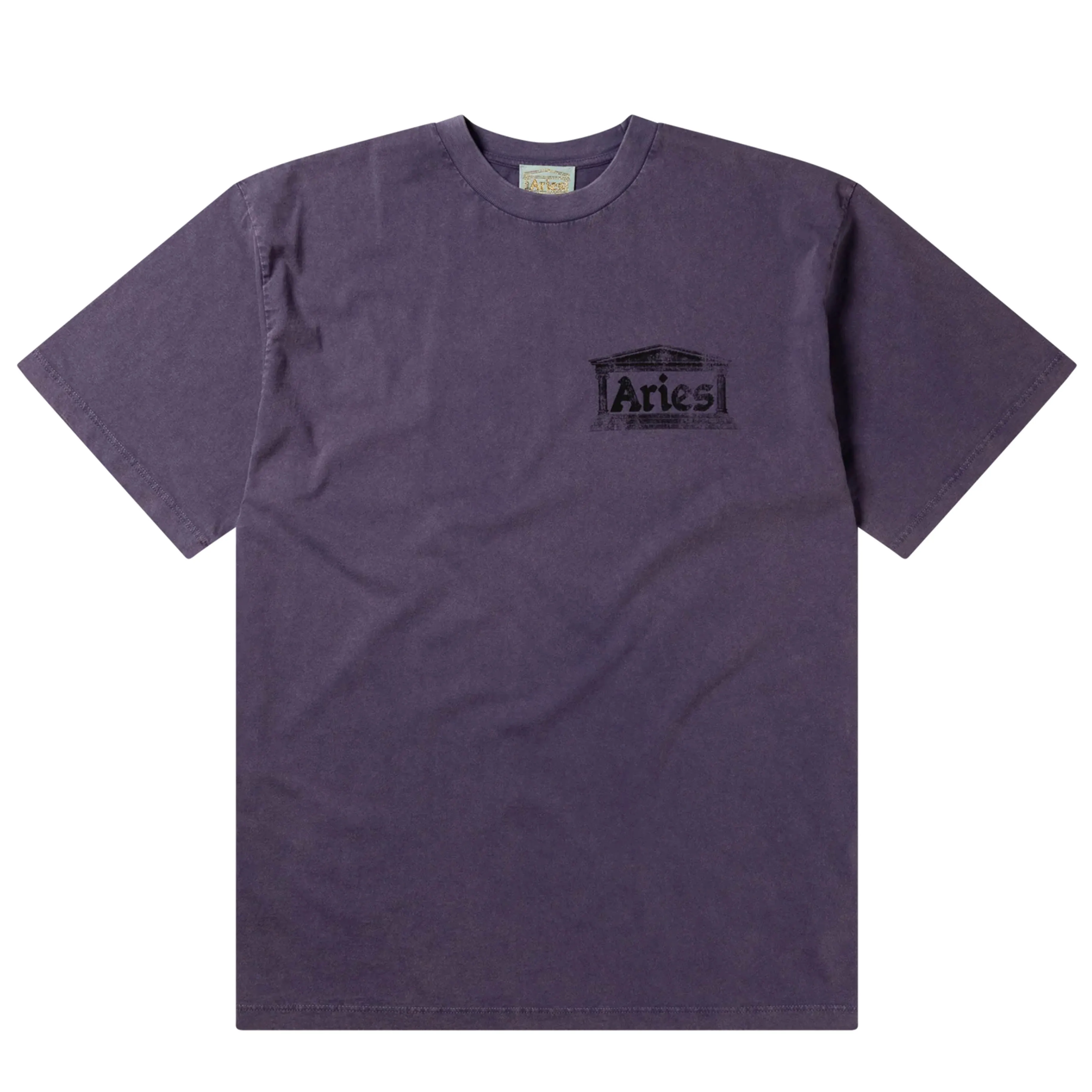 Easy to Style Aries Aged Ancient Temple SS Tee Purple