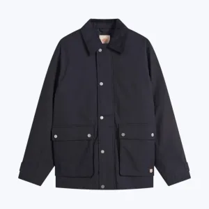 Armor Lux Quilted Work Jacket Rich Navy Bright Color