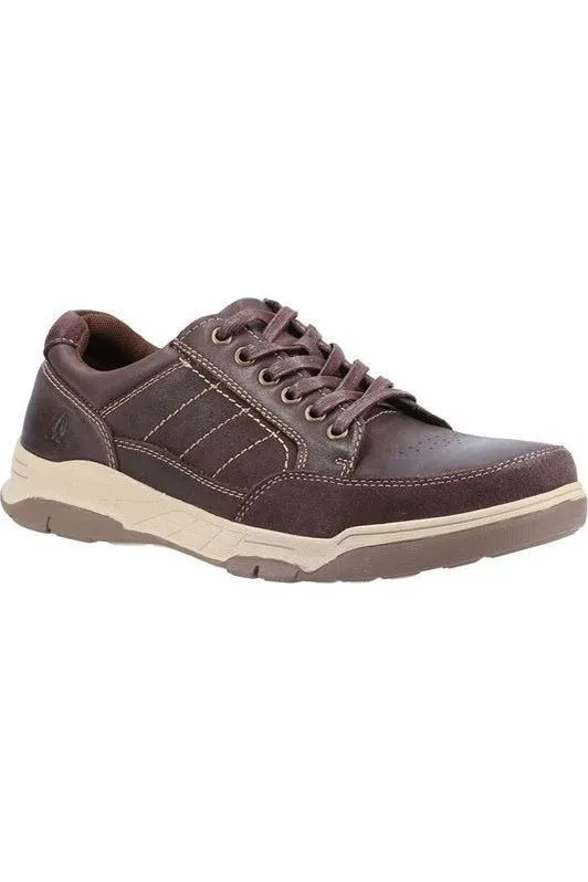 Hush Puppies Finley mens shoe in coffee Impact Dispersion System