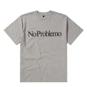 No Problemo S/S Tee Grey Marl Cotton Blend Pilling Resistant Finish