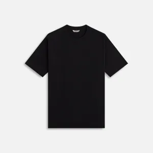 Wrinkle Resistant Finish waterproof Auralee Seamless Crew Neck Tee - Black