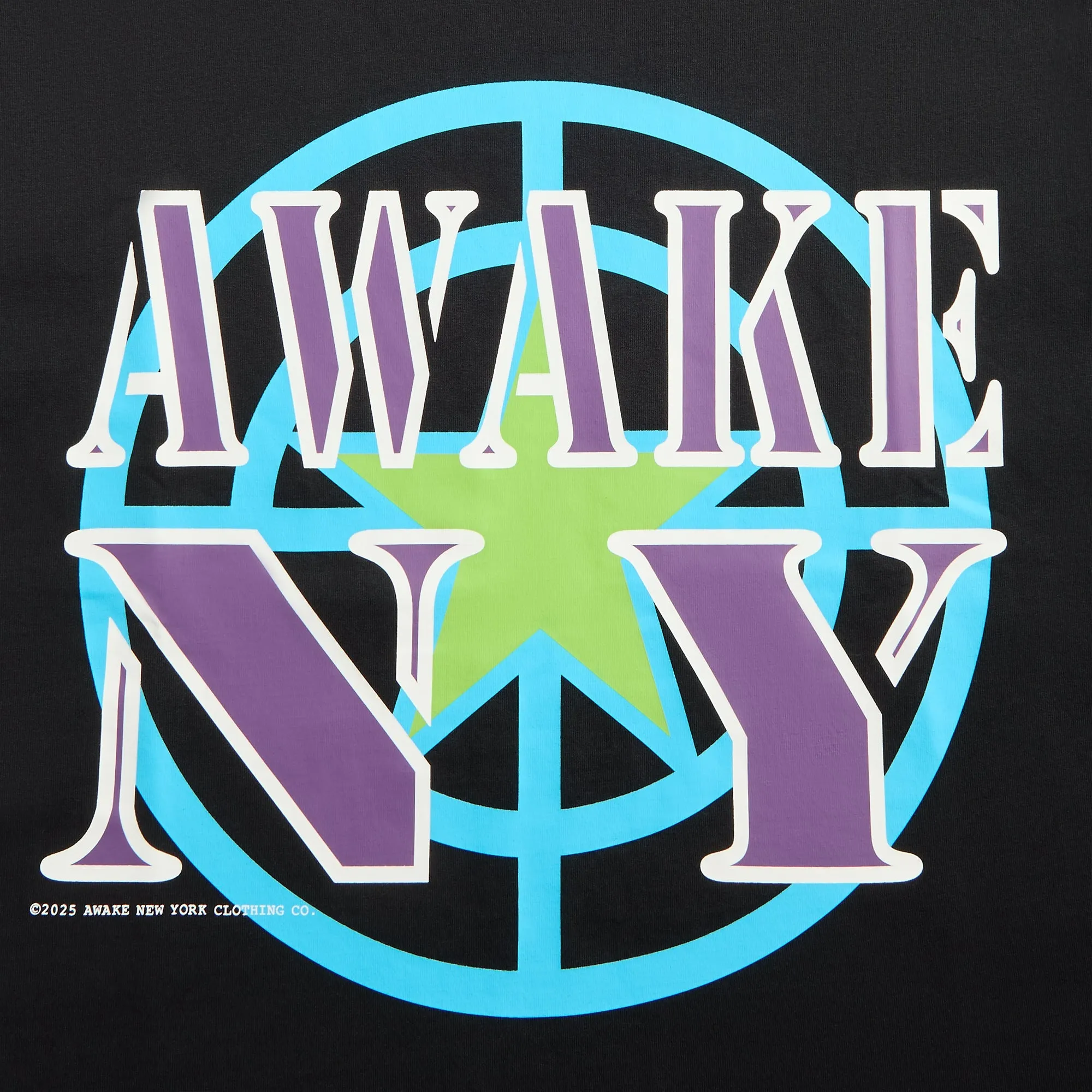Comfy Apparel Awake NY Crosshair Tee - Black