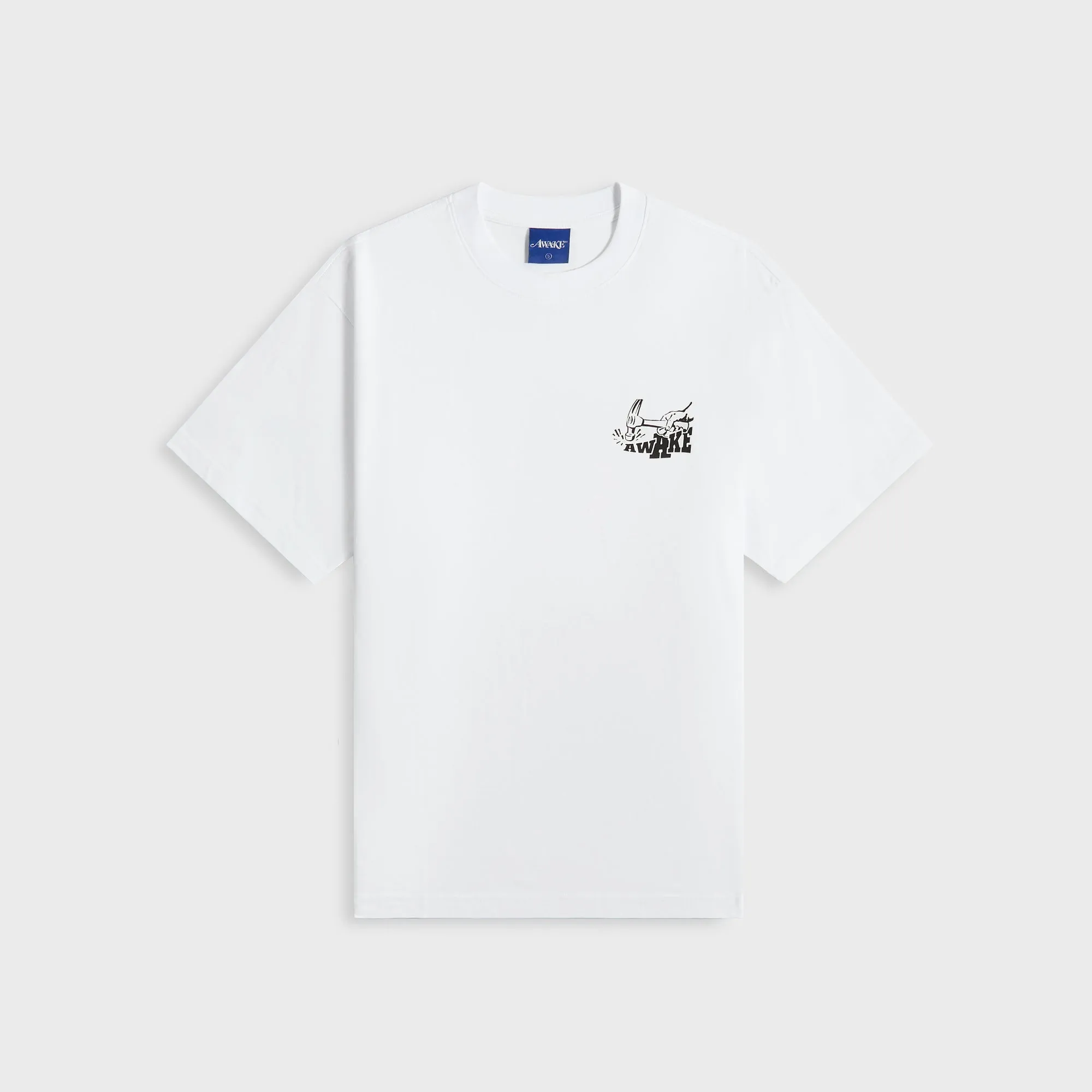 Awake NY Hammer Tee - White Soft Lining Active Fashion