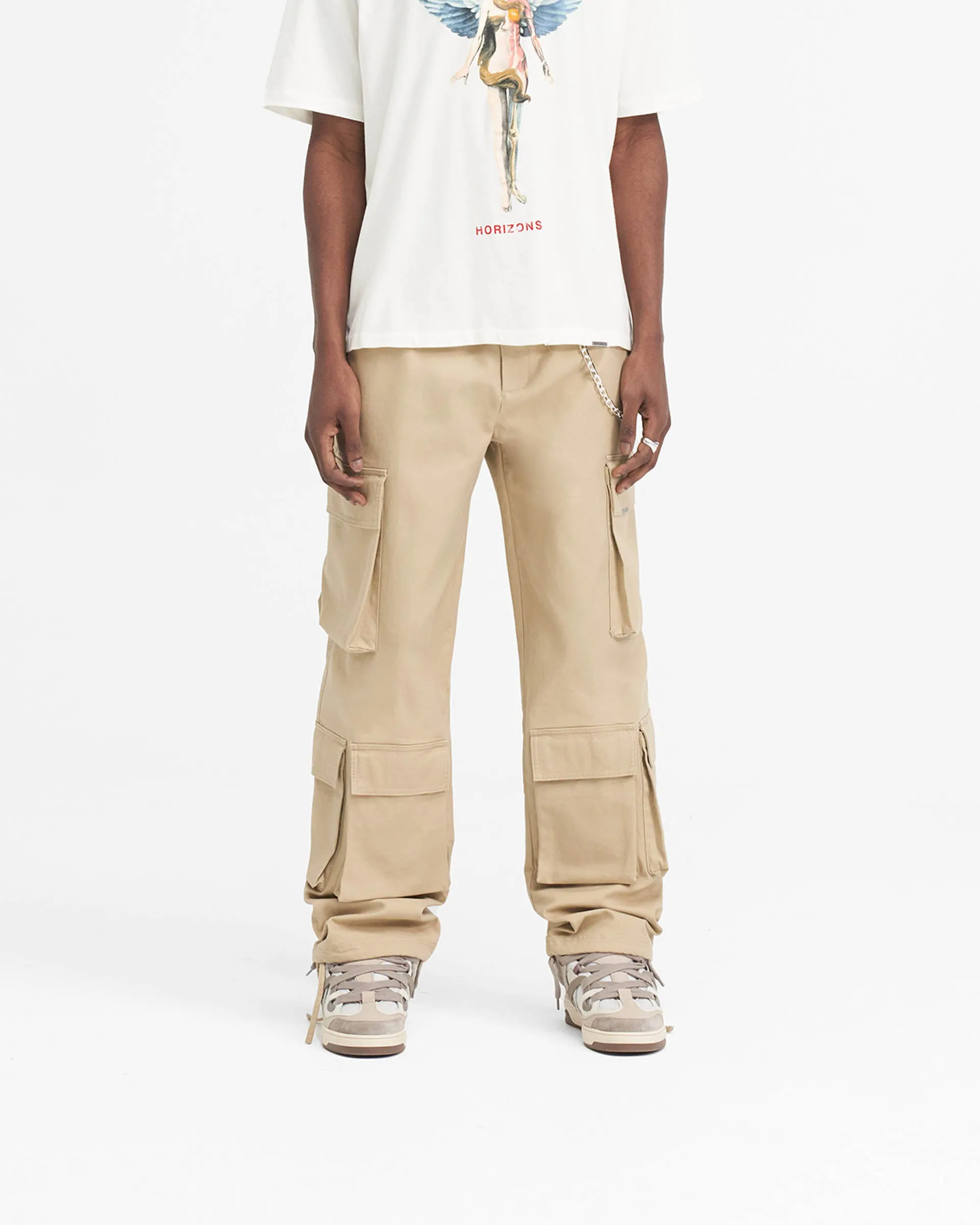 Baggy Cargo Pant - Sandstone Anti Slip Waistband