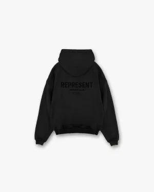 Represent Owners Club Flocked Hoodie - Black product holiday wearability