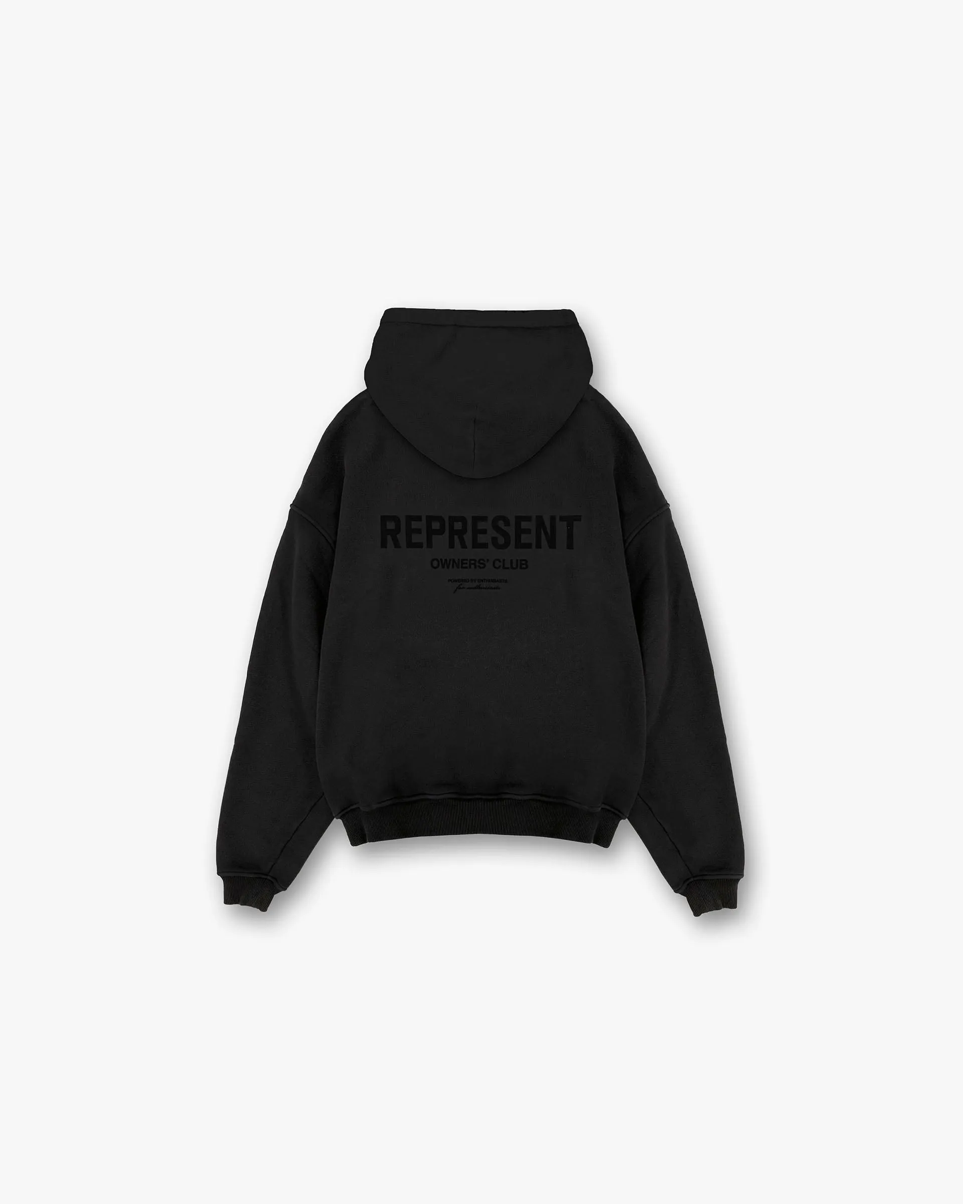 Represent Owners Club Flocked Hoodie - Black product holiday wearability