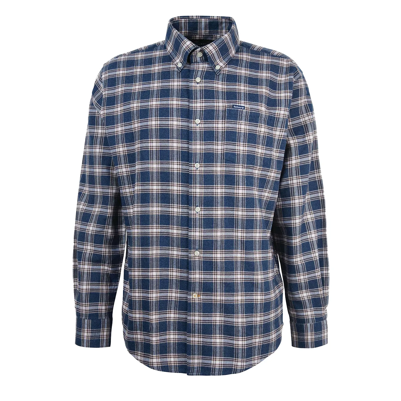 Barbour Bowburn Regular Checked Shirt Navy Marl Versatile Fit