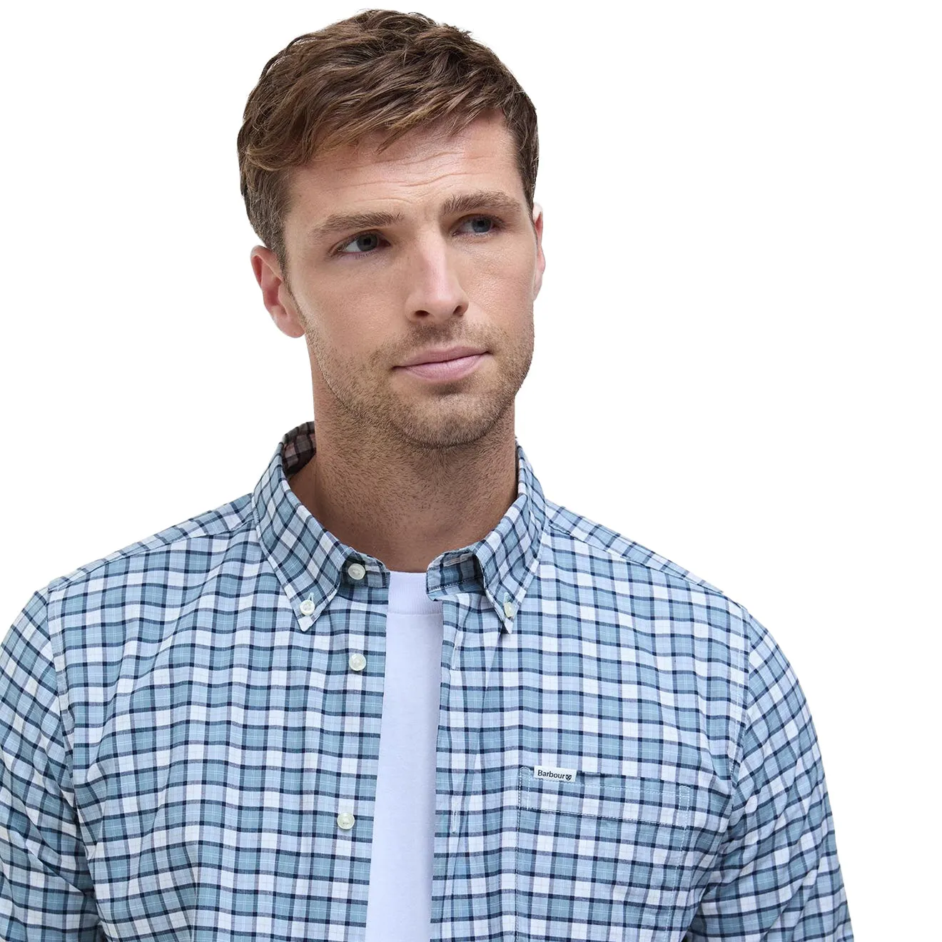 Flexible Placket Structure Barbour Lomond Tailored Shirt Northshore Tartan