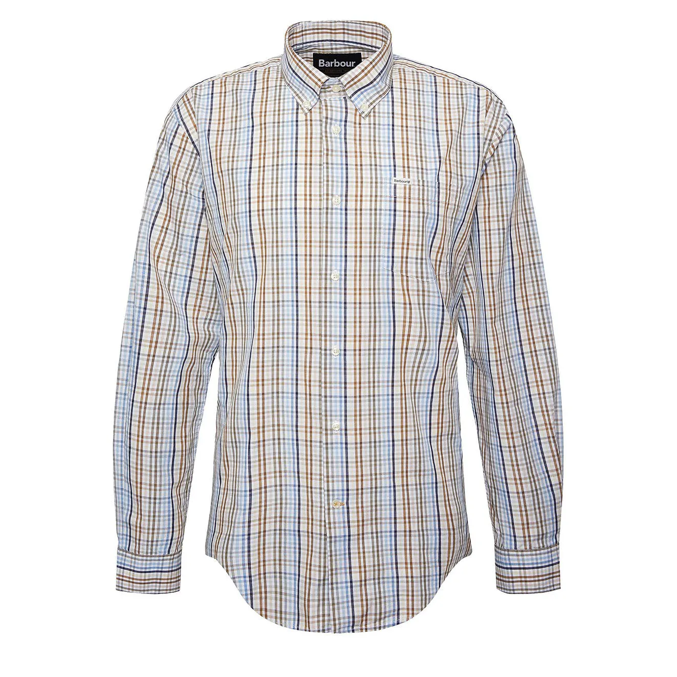 Barbour Malton Regular Shirt Sky Morning Comfort Casual Elegance