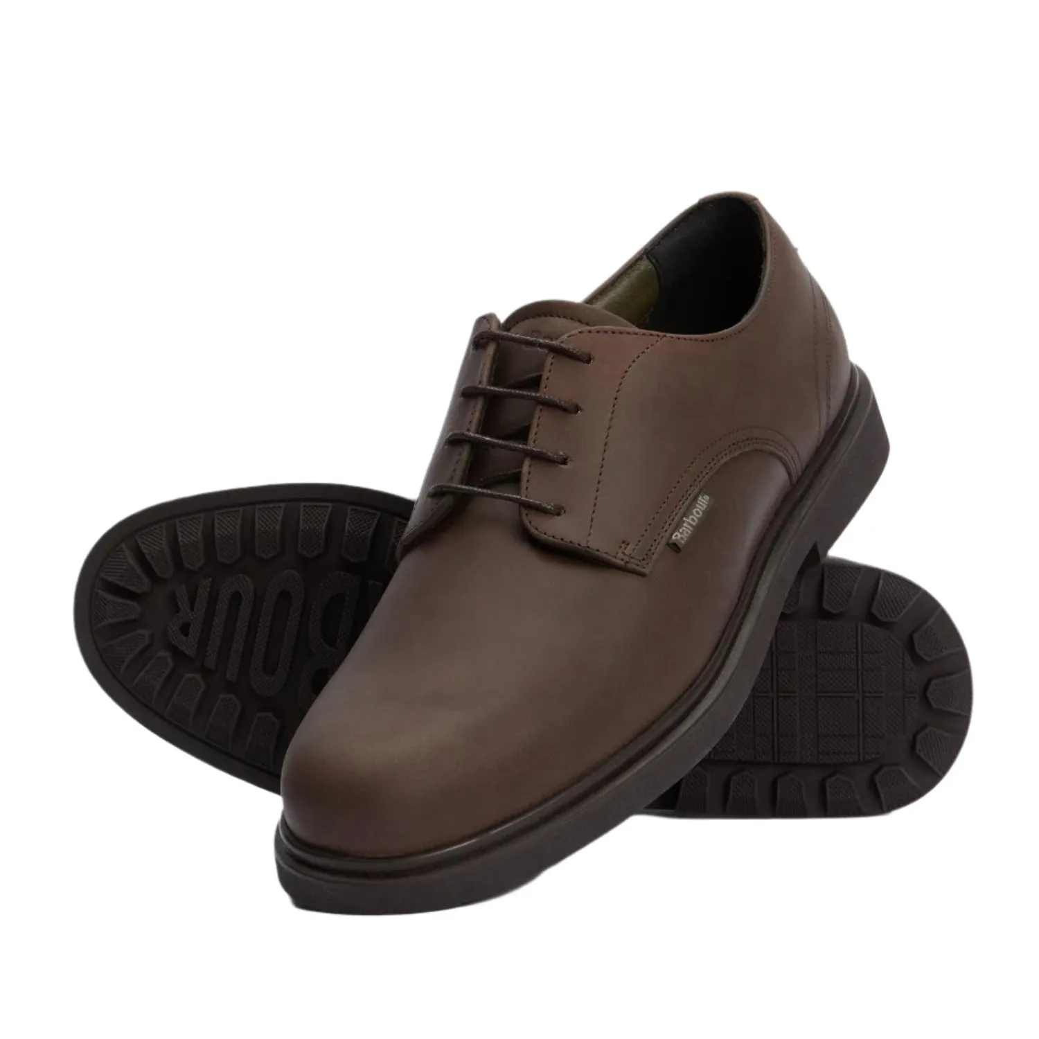 Interior Focus Barbour Mens Shoe Carthy Derby Dark Brown