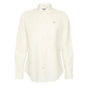 Barbour Oxford Tailored Long Sleeved Shirt Lemon Comfortable Fabric Relaxed Silhouette