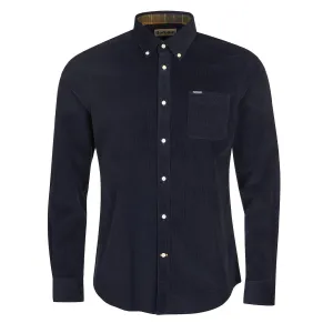 Loose Comfort Midweight Textile Barbour Ramsey Tailored Checked Shirt Navy