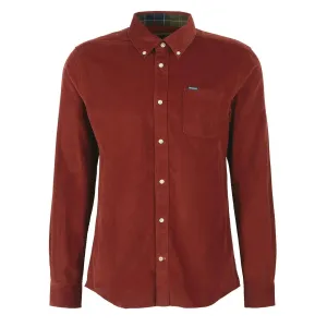 Non-Iron Tropical theme Barbour Ramsey Tailored Shirt Russet