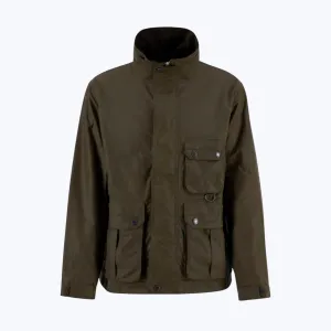 Barbour ReeRe-Engineered Utility Bedale Waxed Jacket Beech Compression Layer