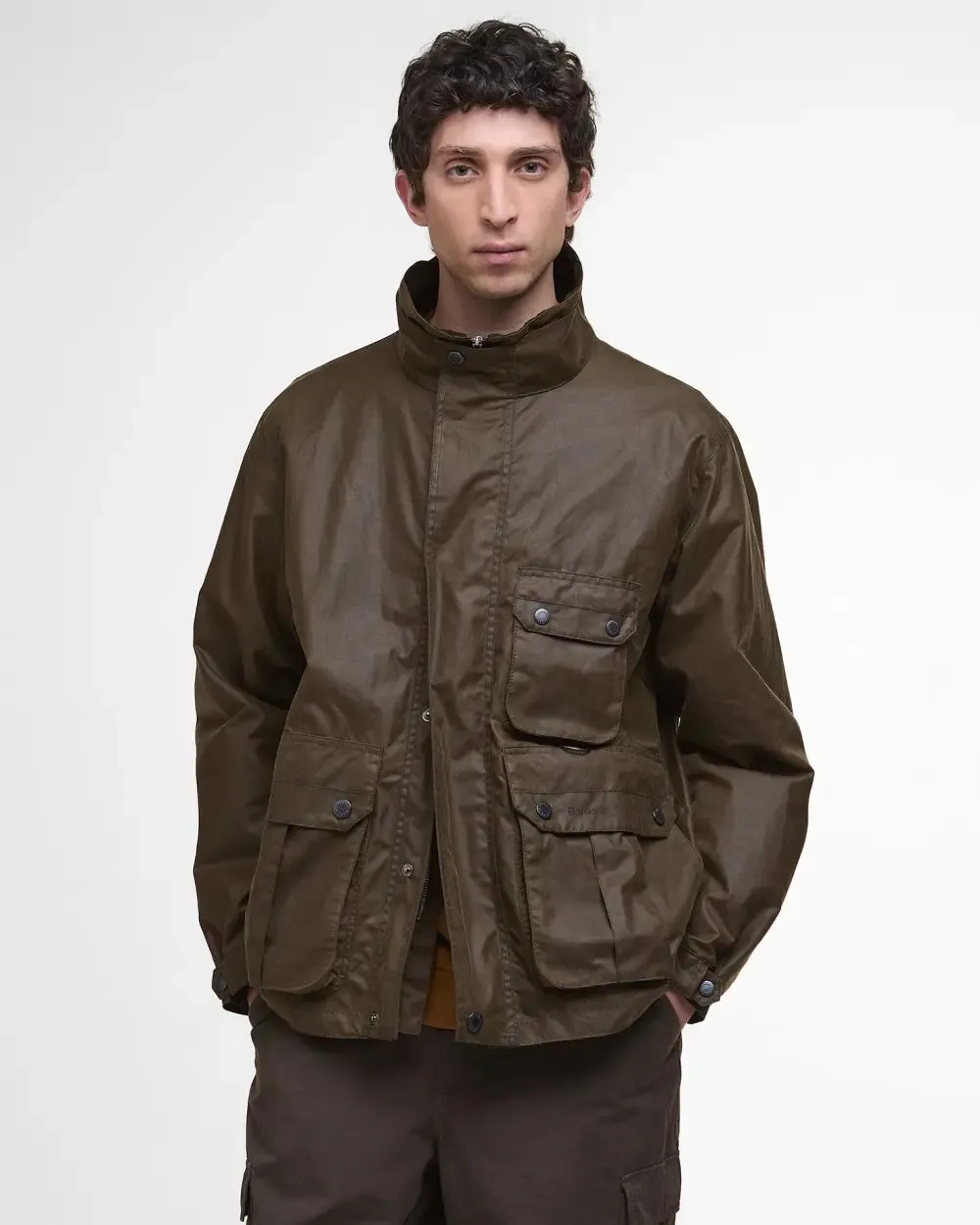 Barbour ReeRe-Engineered Utility Bedale Waxed Jacket Beech WindproofTechnology
