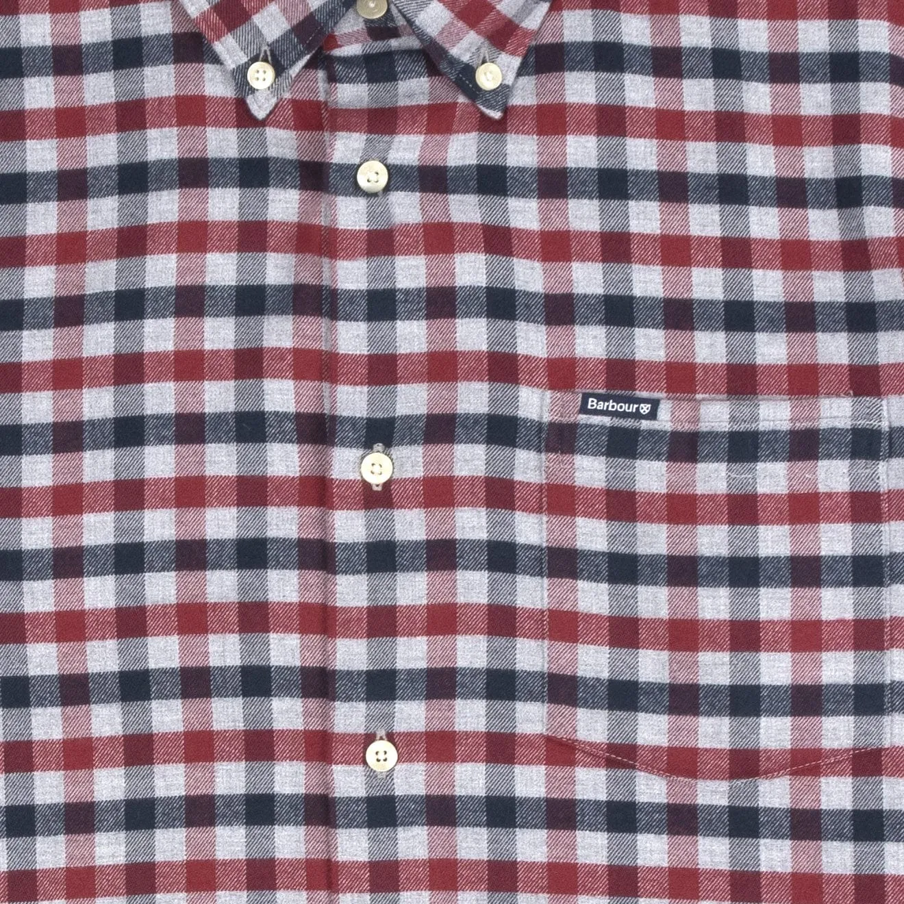 Bold Statement Comfy Wear Barbour Roth Tailored Shirt Grey Marl