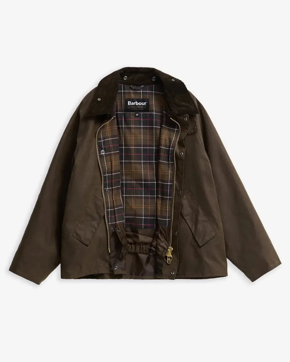 LowProfile Design Glow In The Dark Accents Barbour Transport Oversized Waxed Jacket Beech