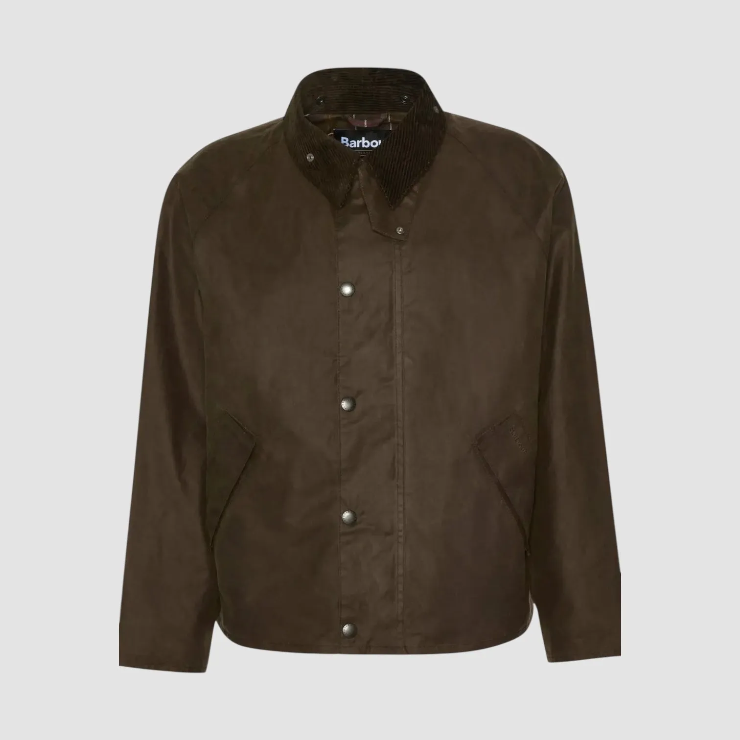 Mid Length Design Barbour Transport Oversized Waxed Jacket Beech