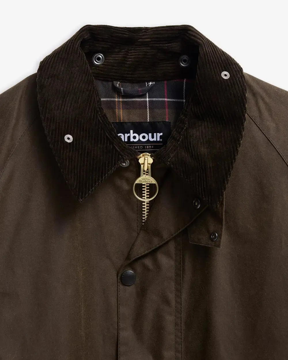 Barbour Transport Oversized Waxed Jacket Beech Taped Seam Construction Adjustable Fit Design
