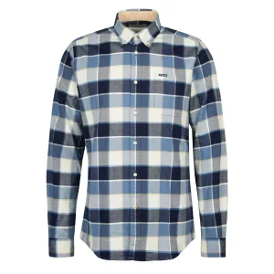 High-Quality Fabric Casual Look Barbour Valley Tailored Shirt Blue