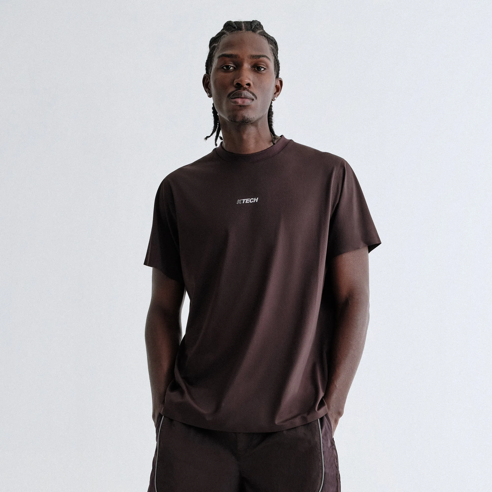 Cozy Fit Wear Kith Honeycomb Tech Heathrow Tee - Kindling