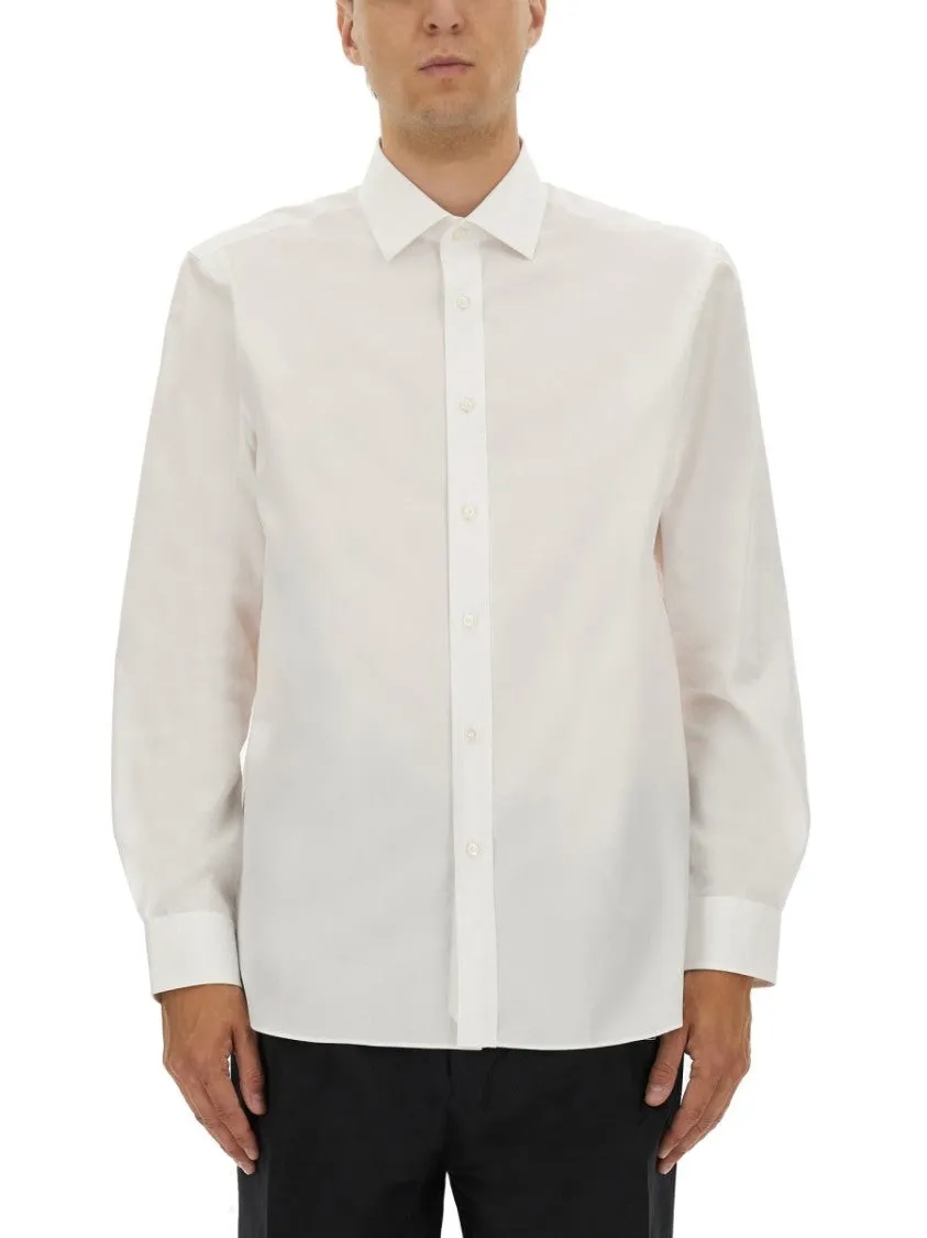 Beckham X Boss" Shirt Glossy Texture Smooth Finish